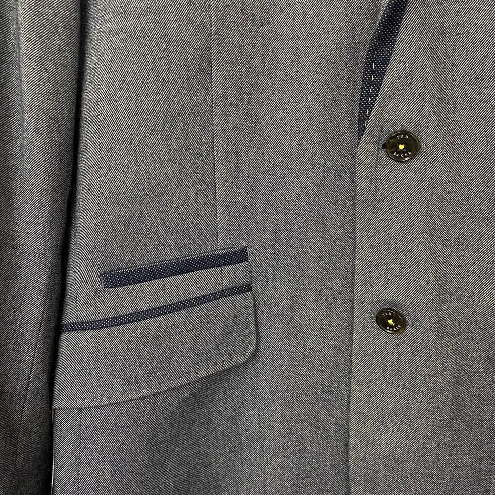 Ted Baker Brown Slim-Fit Cotton Sport Coat Blazer Size 4 Large